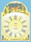 Faller-Uhren Motiv Lackschilduhr, rhrender Hirsch, Nr.0015 Schwarzwald